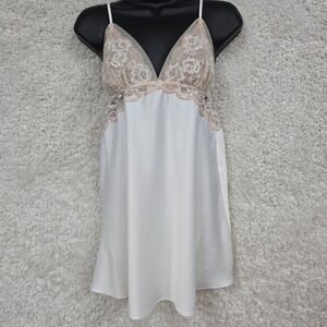 Flora Nikrooz Babydollโ Top Womens Small Floral Mesh Satin Y2K Fairy Feminine